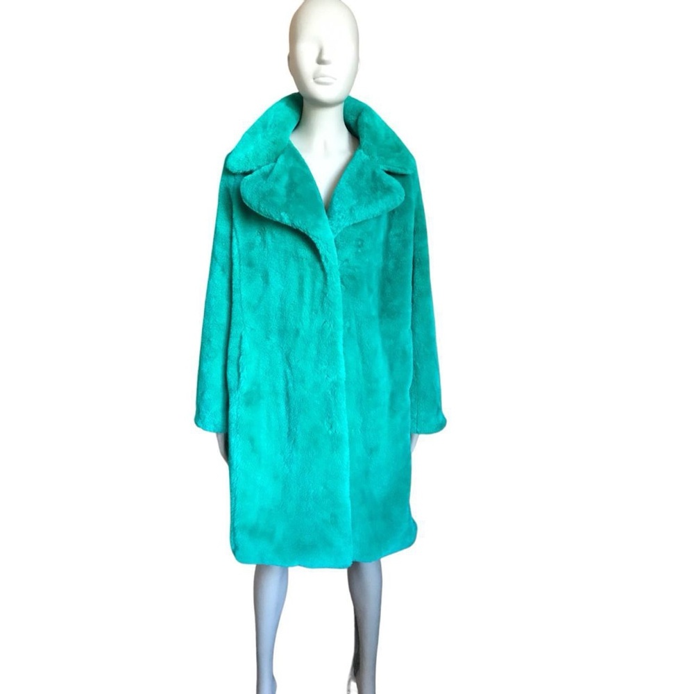 Avec Les Filles Teal Teddy Jacket